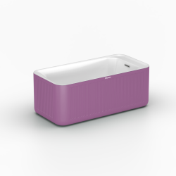 Shower Exo Bağımsız Küvet — Colorful Pembe, Bağımsız jakuzi sistem 1