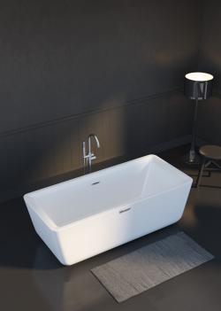 Shower West Bağımsız Küvet — İç-dış Kırmızı, Bağımsız jakuzi sistem 1
