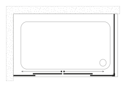 Shower Merkür MR333 2 Sabit 2 Çalışır Yan Panelli Duşakabin — 90 x 150 cm, Mat Siyah
