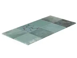 Serapool Piazza Turquoise Merdiven Kaymazı Sol Bitiş