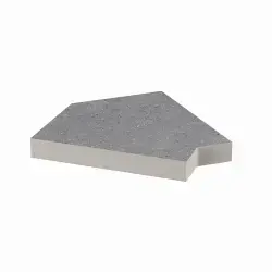 Serapool Cement Grey Monoblok Izgara 45° Köşe
