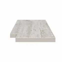 Serapool Silver Traverten Monoblok Izgara 90° Köşe