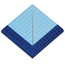 Serapool Pötikare Pahlı Dış Köşe Açık Mavi Kobalt Merdiven Kaymazı