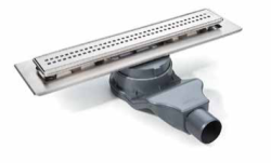 Sukar Line 1 60 cm Duş Kanalı Ø50 mm Cube Izgara Paslanmaz İkiz Giderli Sürme Yalıtım Uyumlu