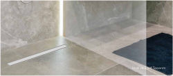 Sukar Line 2 Slim 50 cm Duş Kanalı Yandan Çıkış Ø50 mm Plain Izgara Paslanmaz Slim Kasa İkiz Giderli