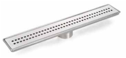 Sukar Line 6 40 cm Duş Kanalı Ø50 mm Cube Izgara Paslanmaz Kokumatik Koku Önleyici Paslanmaz Çelik Kasa