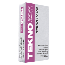 TEKNO LV 100 Kendiliğinden Yayılan Hazır Zemin Kaplama Harcı 25 kg