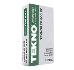 TEKNO Teknorep 200 Ex Yapısal İnce Tamir Harcı Gri 25 kg