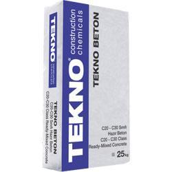 TEKNO Teknobeton Normal Priz Alan, C20/30 Sınıfı Hazır Beton 25 kg Dayanım sınıfı: C20