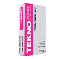 TEKNO Teknorep 300 Kalın Tamir Harcı Gri 25 kg