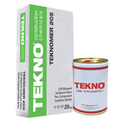 TEKNO Teknomer 205 Tam Esnek Su Yalıtım Malzemesi Gri 35 kg Set