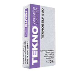 TEKNO Teknoself 500 Kalın Uygulanabilen Kaplama Harcı Gri 25 kg