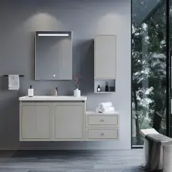 Teta Home Tebriz Çift Çekmeceli Yan Dolap 50x44,5x40 cm Gri