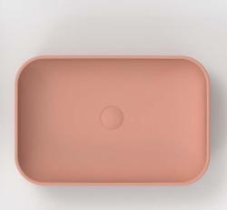 Turavit Loft Çanak Lavabo 40x60 cm Kadife Pembe