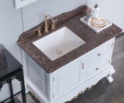 Turavit Hilton Kare Tezgah Altı Lavabo 41x52 cm Beyaz uygulama örneği