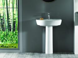Turkuaz Bella Lavabo 50x60 cm Beyaz uygulama örneği