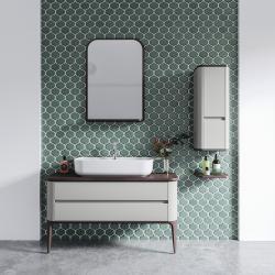 Turkuaz Aqua Tezgah Üstü Lavabo 75x42 cm Beyaz uygulama örneği