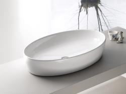 Turkuaz One Plus Tezgah Üstü Lavabo 67x42 cm Beyaz uygulama örneği