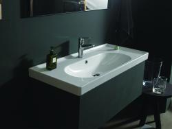 Turkuaz Arya Etajerli Lavabo 120x45 cm Beyaz uygulama örneği