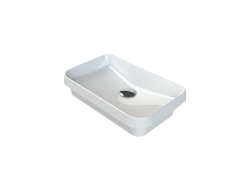 Turkuaz Grand Tezgah Üstü Lavabo 49x30 cm Parlak Siyah