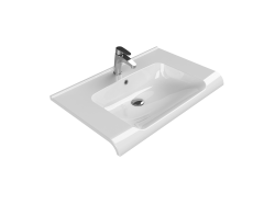 Turkuaz Anova Etajerli Lavabo 80x50 cm Beyaz