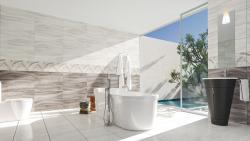 Uşak Seramik 30x80 Madrid Kahve Dekor Parlak