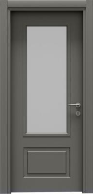 VARIODOR Alize Premium Style Modern Antrasit Camlı 90x205 PVC İç Kapı