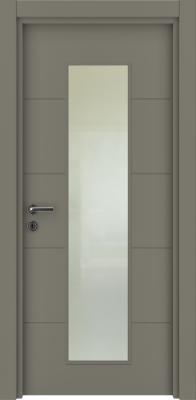 VARIODOR Alize VDA-80 Haki Gri Camlı 80x205 PVC İç Kapı