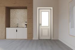 VARIODOR Alize Premium Luxury Soft Bej Camlı 80x205 PVC İç Kapı