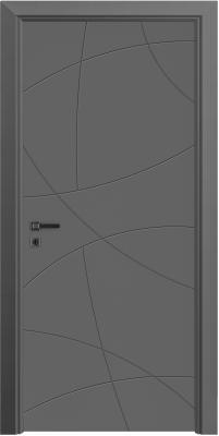 VARIODOR Alize VDA-100 Modern Antrasit 90x198 PVC İç Kapı