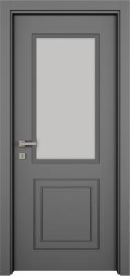 VARIODOR Alize Premium Luxury Haki Gri Camlı 90x198 PVC İç Kapı