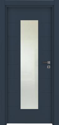VARIODOR Alize VDA-70 Belize Mavi Camlı 45x198 PVC İç Kapı Yavru Kanat