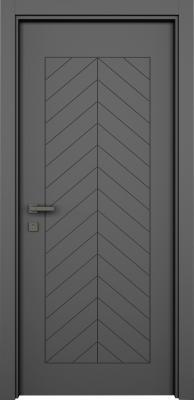 VARIODOR Alize Premium Fishbone Haki Gri 80x198 PVC İç Kapı