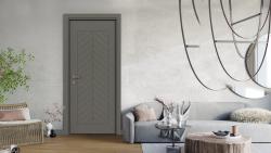 VARIODOR Alize Premium Fishbone Modern Antrasit 80x198 PVC İç Kapı