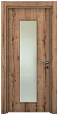 VARIODOR Klasik Mercan 70 Camlı 70x205 Melamin İç Kapı