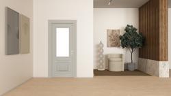 VARIODOR Mono Lake Sole İpek Gri Camlı 90x205 İç Kapı