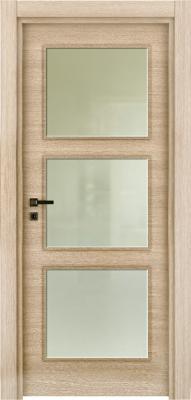 VARIODOR Klasik Akça Meşe 10 Camlı 80x205 Melamin İç Kapı