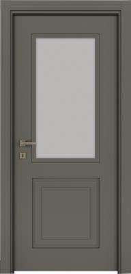 VARIODOR Alize Premium Step Modern Antrasit Camlı 90x205 PVC İç Kapı