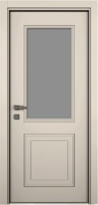 VARIODOR Alize Premium Step Soft Bej Camlı 90x205 PVC İç Kapı