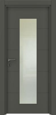 VARIODOR Alize VDA-80 Modern Antrasit Camlı 45x198 PVC İç Kapı Yavru Kanat
