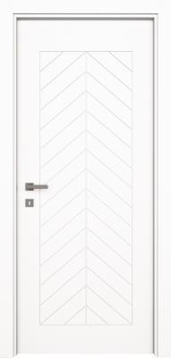VARIODOR Alize Premium Fishbone Lake Beyaz 90x205 PVC İç Kapı