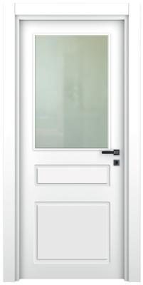 VARIODOR Alize VDA-06 Lake Beyaz Camlı 45x198 PVC İç Kapı Yavru Kanat