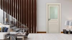 VARIODOR Alize VDA-06 Soft Bej Camlı 70x205 PVC İç Kapı