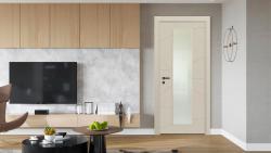 VARIODOR Alize VDA-100 Soft Bej Camlı 80x198 PVC İç Kapı
