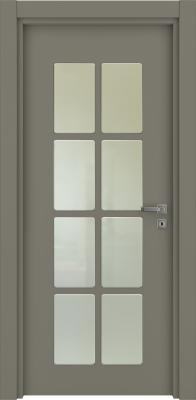 VARIODOR Alize VDA-50 Haki Gri G Camlı 90x198 PVC İç Kapı