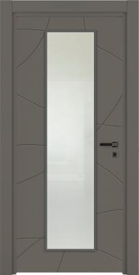 VARIODOR Alize VDA-100 Modern Antrasit Camlı 45x205 PVC İç Kapı Yavru Kanat
