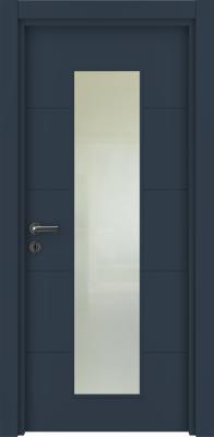 VARIODOR Alize VDA-80 Belize Mavi Camlı 80x205 PVC İç Kapı