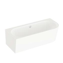 VitrA Geo Köşe Küvet — 180x80 cm, sol, standart krom sifon, beyaz