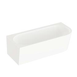 VitrA Geo Köşe Küvet — 180x80 cm, sol, gizli taşmalı sifon, beyaz