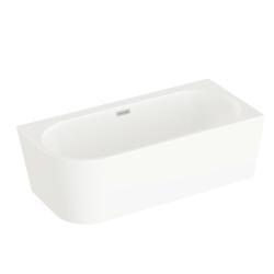 VitrA Geo Köşe Küvet — 165x75 cm, sağ, dikdörten taşmalı sifon, beyaz